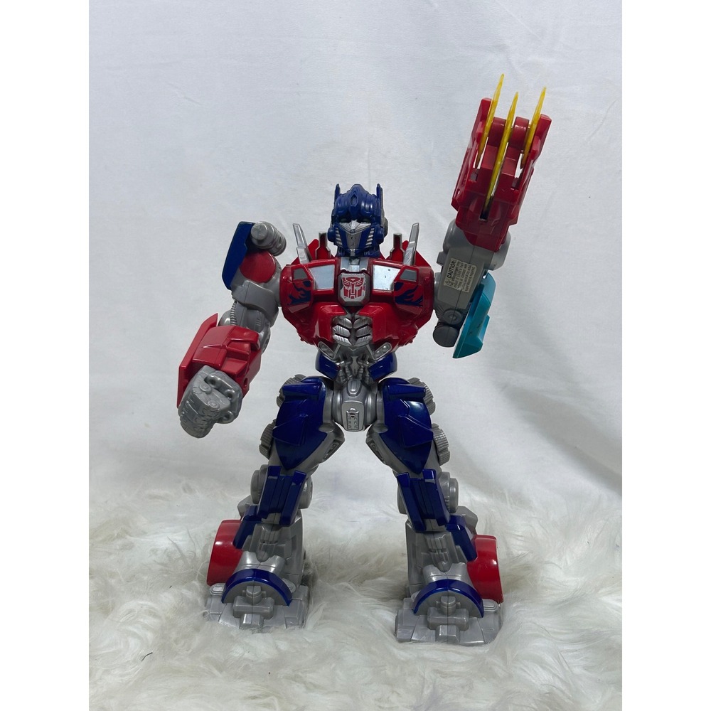 Hasbro Transformers Action Figure Kids 12" Red Blue Excellent Optimus Prime Saw